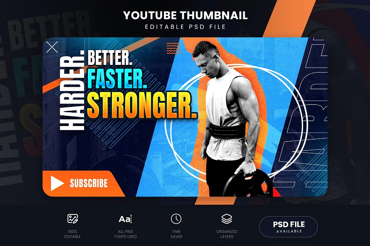 Fitness Youtube Thumbnails 2