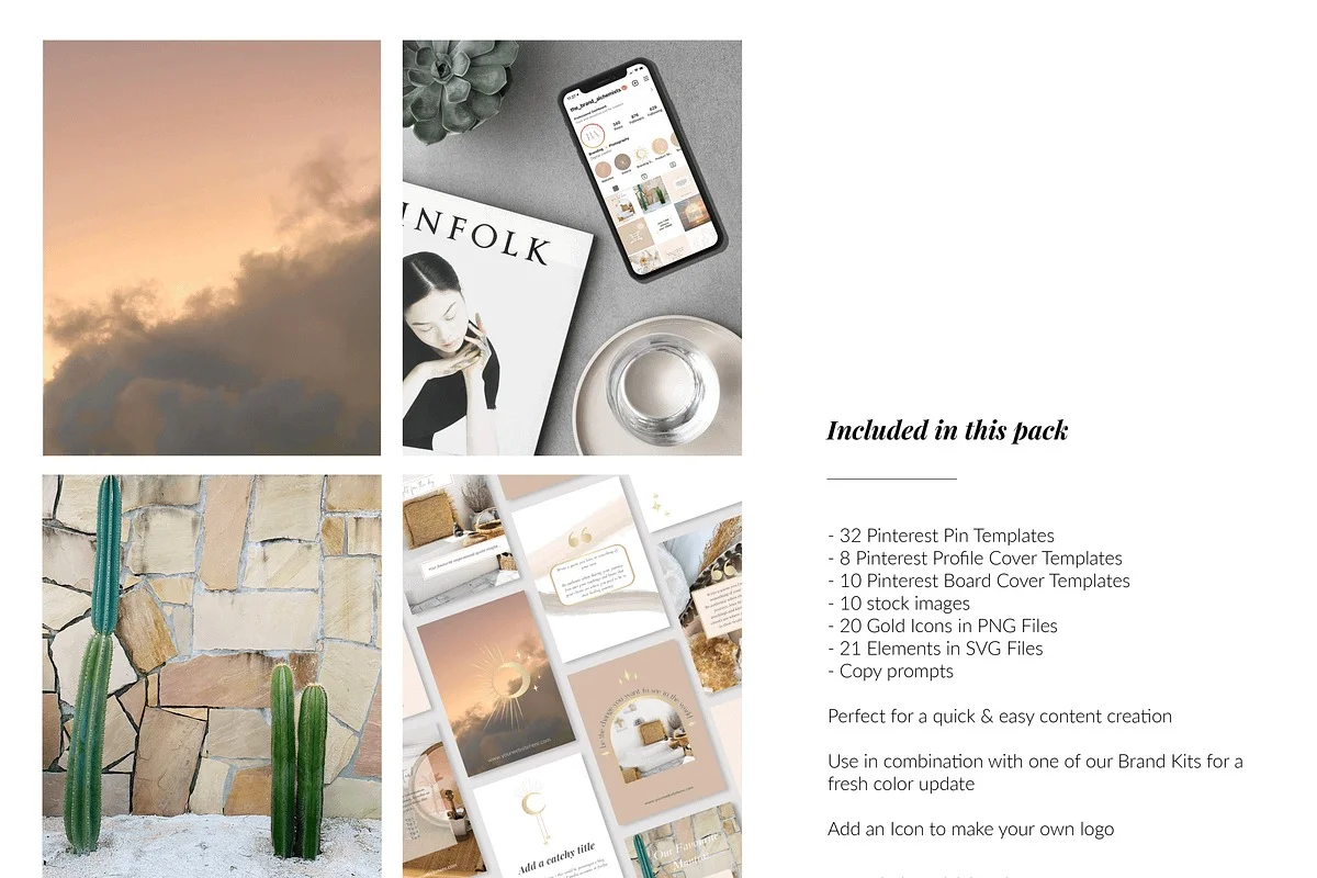 Bundle Spiritual Pinterest Template 2