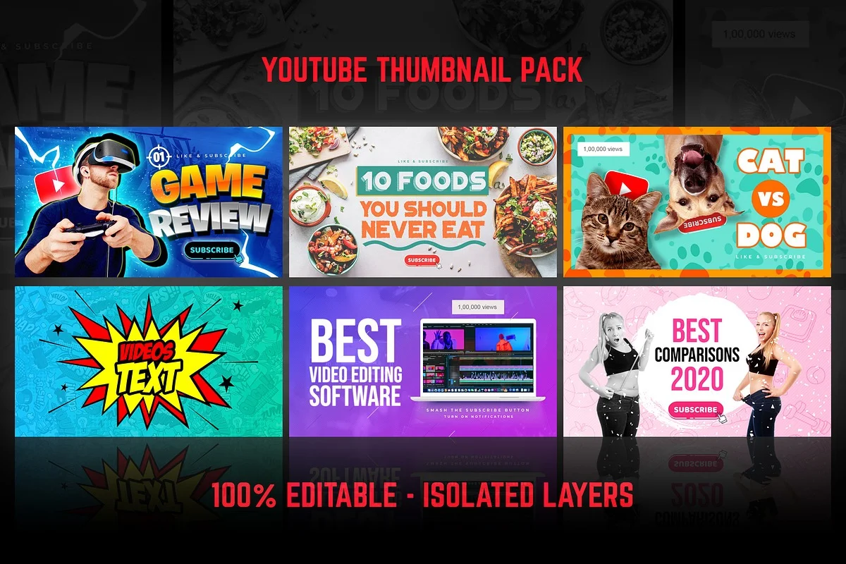 Youtube Thumbnail Mega Bundle 2
