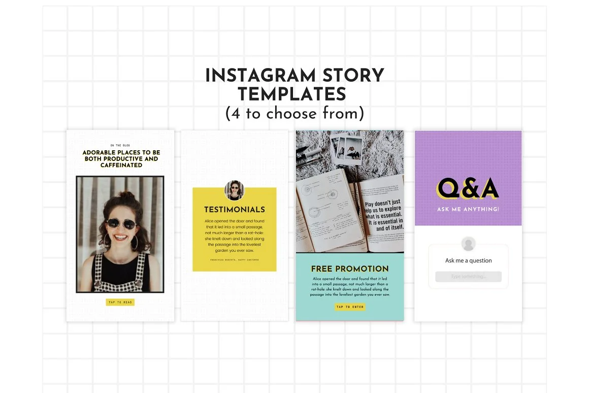 Instagram Template Yellow Canva 3