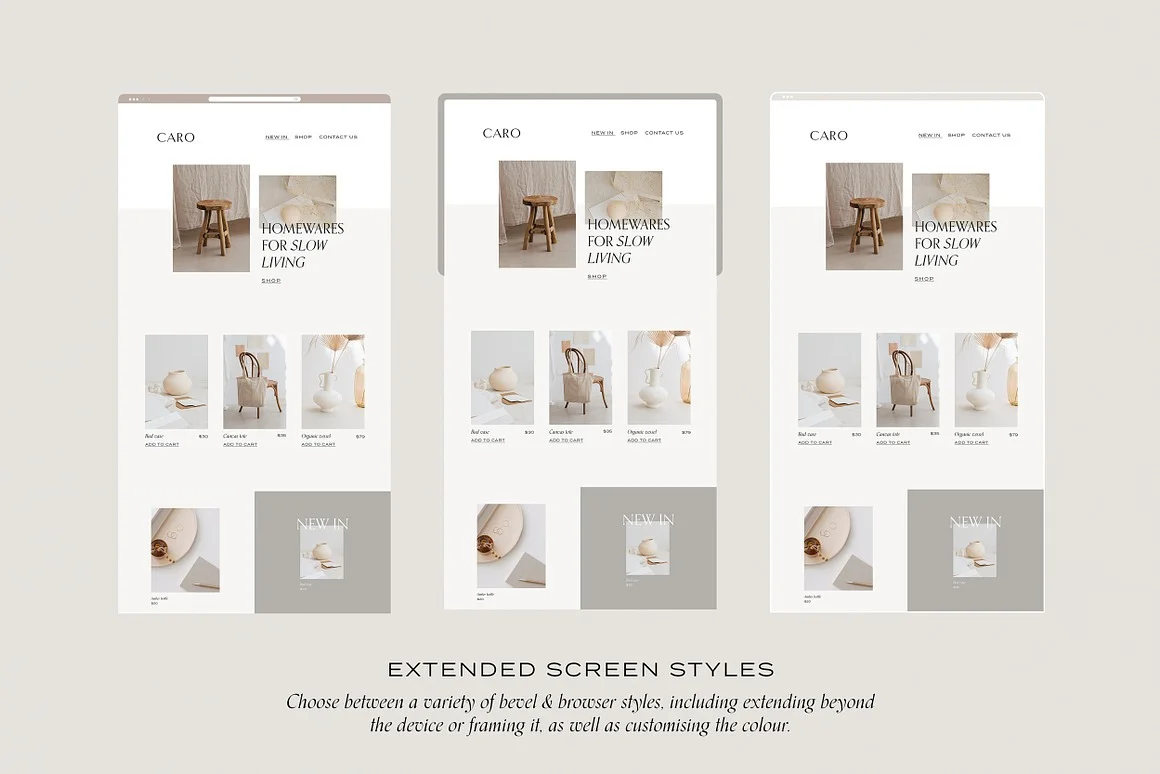 Minimal Website Mockup 3