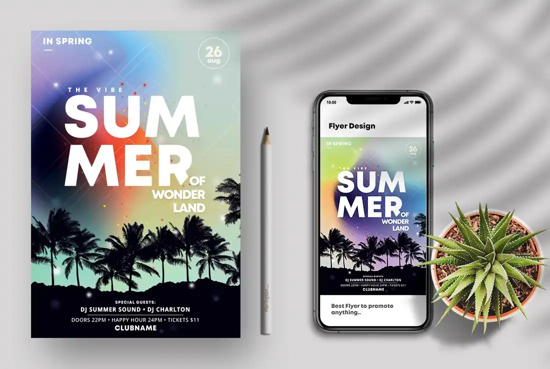Tropical Summer Event Flyer