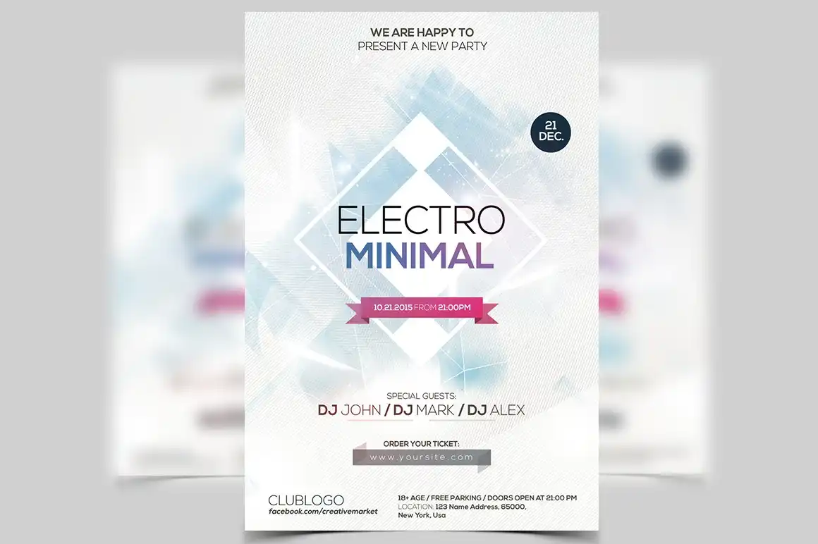 Minimal PSD Flyer Template