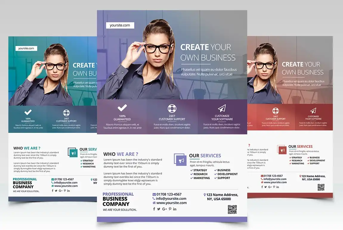 Electro Minimal Flyer Template