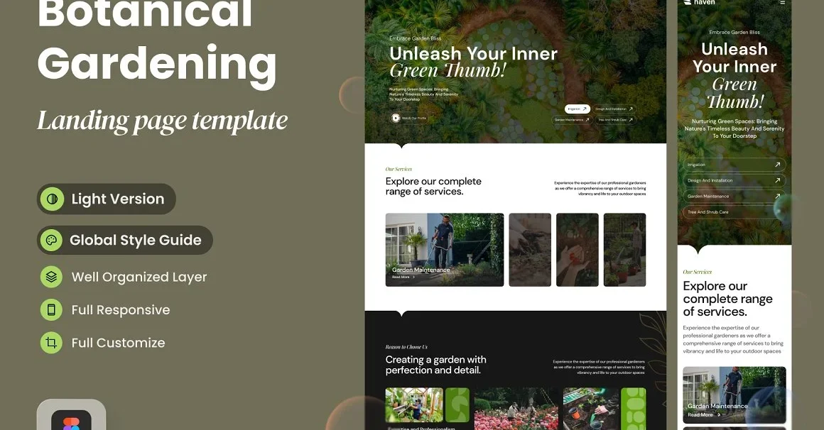 Botanical Garden Landing Page
