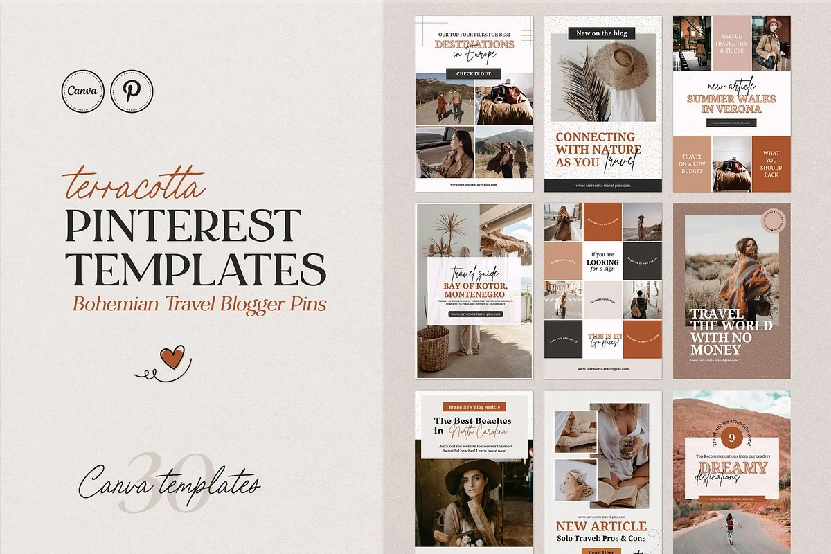 Pinterest Pins Travel Bloggers