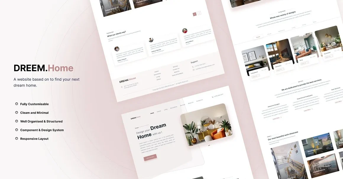 DREEM Home Landing Page