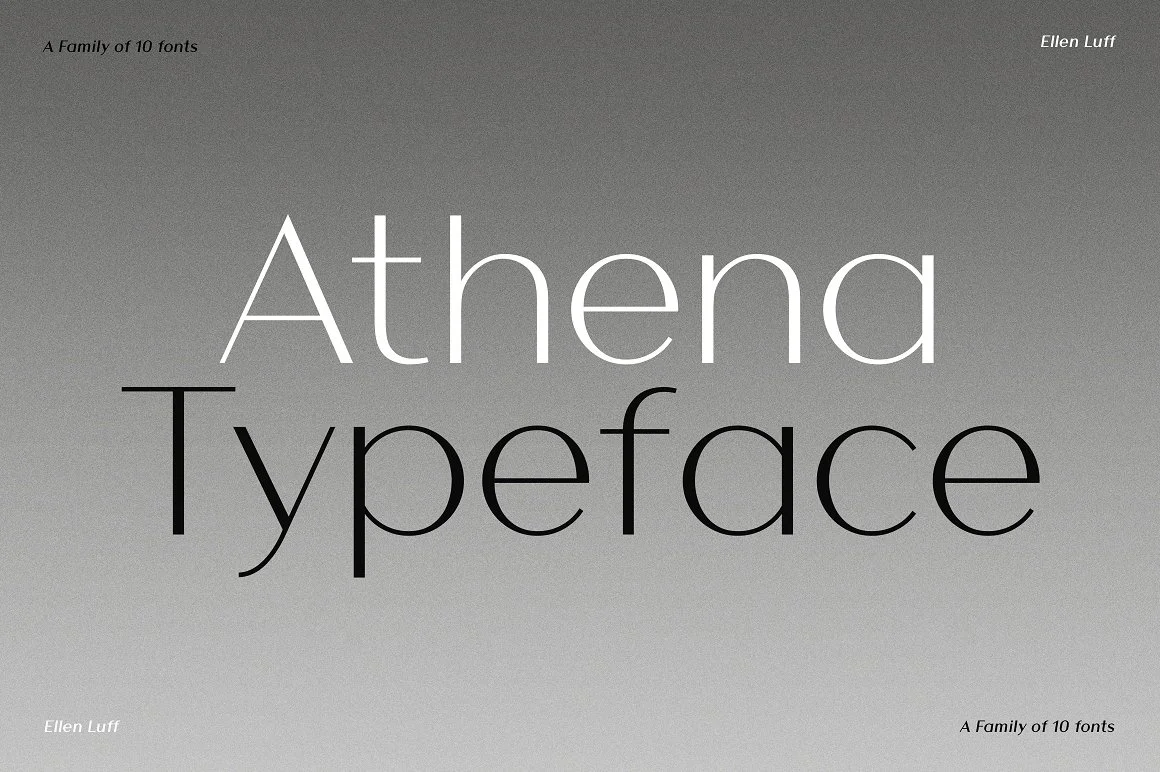 Athena Typeface Font