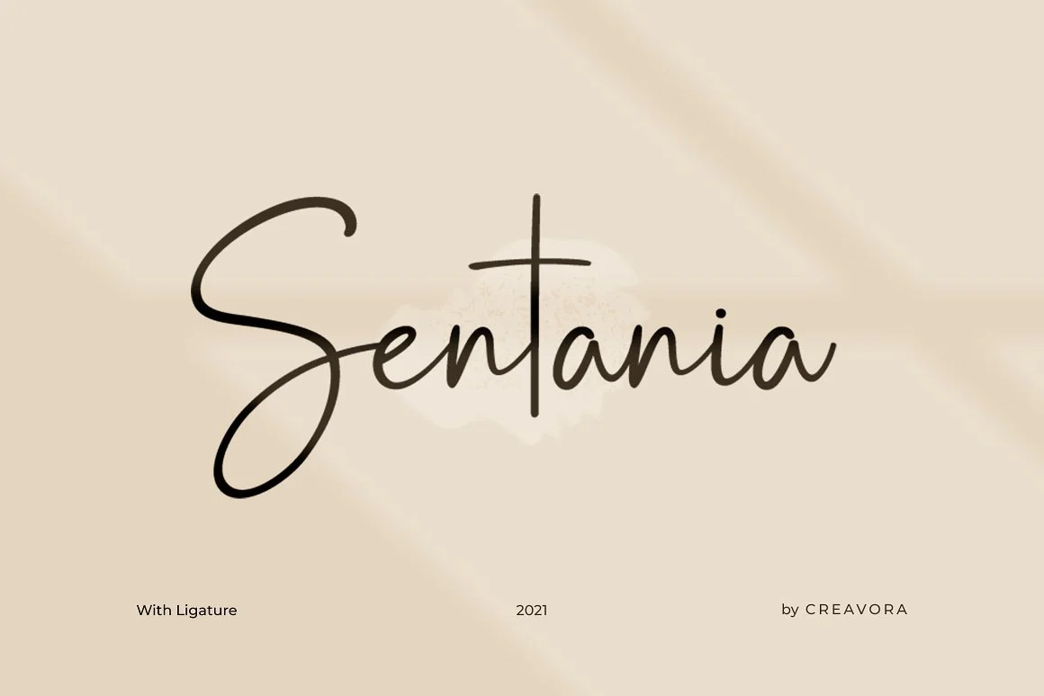 Sentania Handwriting Font