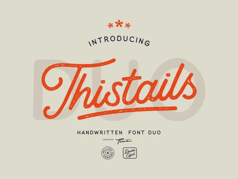Thistails Font Duo