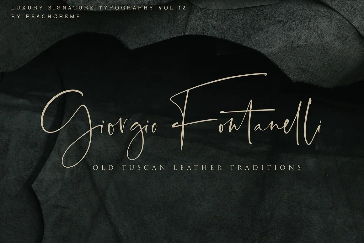 Santorini Luxury Signature Font